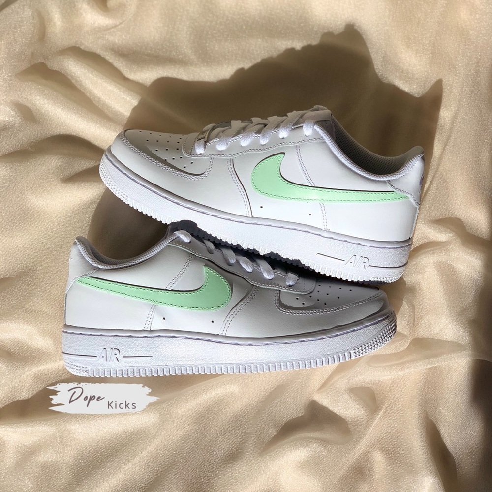🌿Custom Mint Air Force 1 Shoes🌿